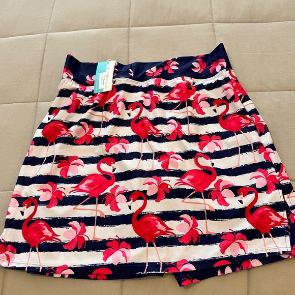 Flamingo Golf Skort, Sz Med, NWT - Picture 5 of 5